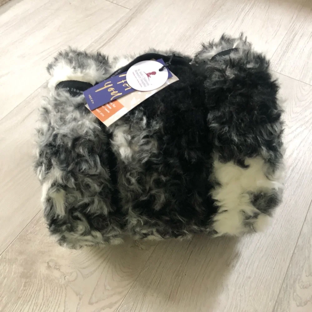 NWT West Elm Faux Fur Shearling Throw Blanket